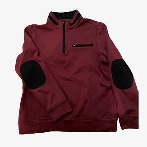 Men's Burgundy Quarter-Zip Sweater from Tip Top